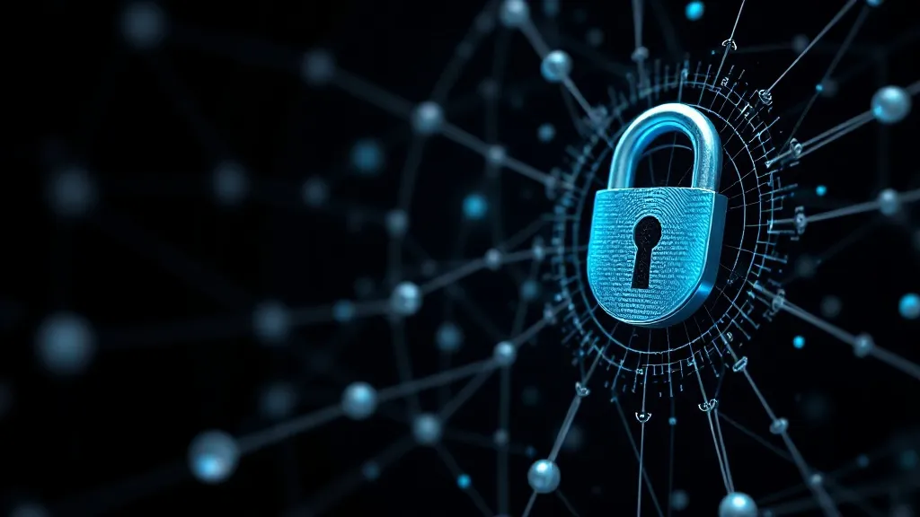 Abstract digital visualization of data encryption and secure